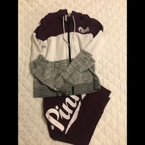 Pink Matching Jacket and Joggers